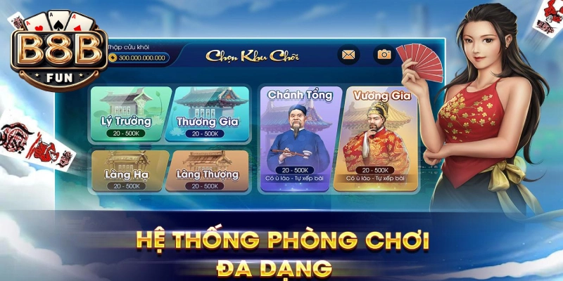 Game đánh Chắn online B8B đáng chơi nhất hiện nay 2 Phiên bản Game đánh Chắn online B8B đẹp mắt, sống động