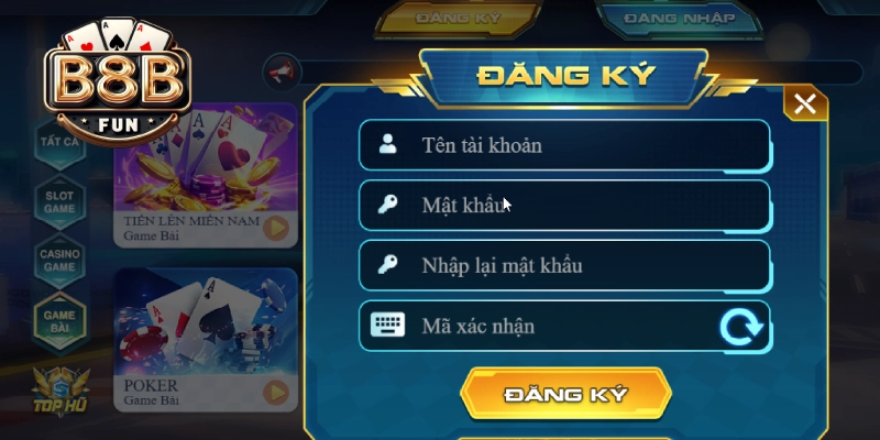 Đăng ký B8B ngay để chơi game bài online mỗi ngày